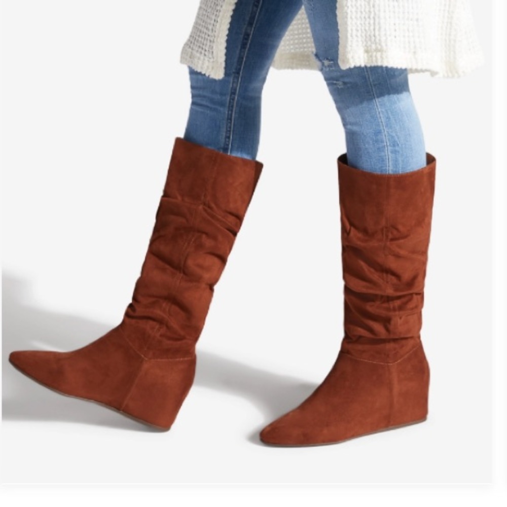 NWT Dana Slouch Wedge Boot (Never worn)